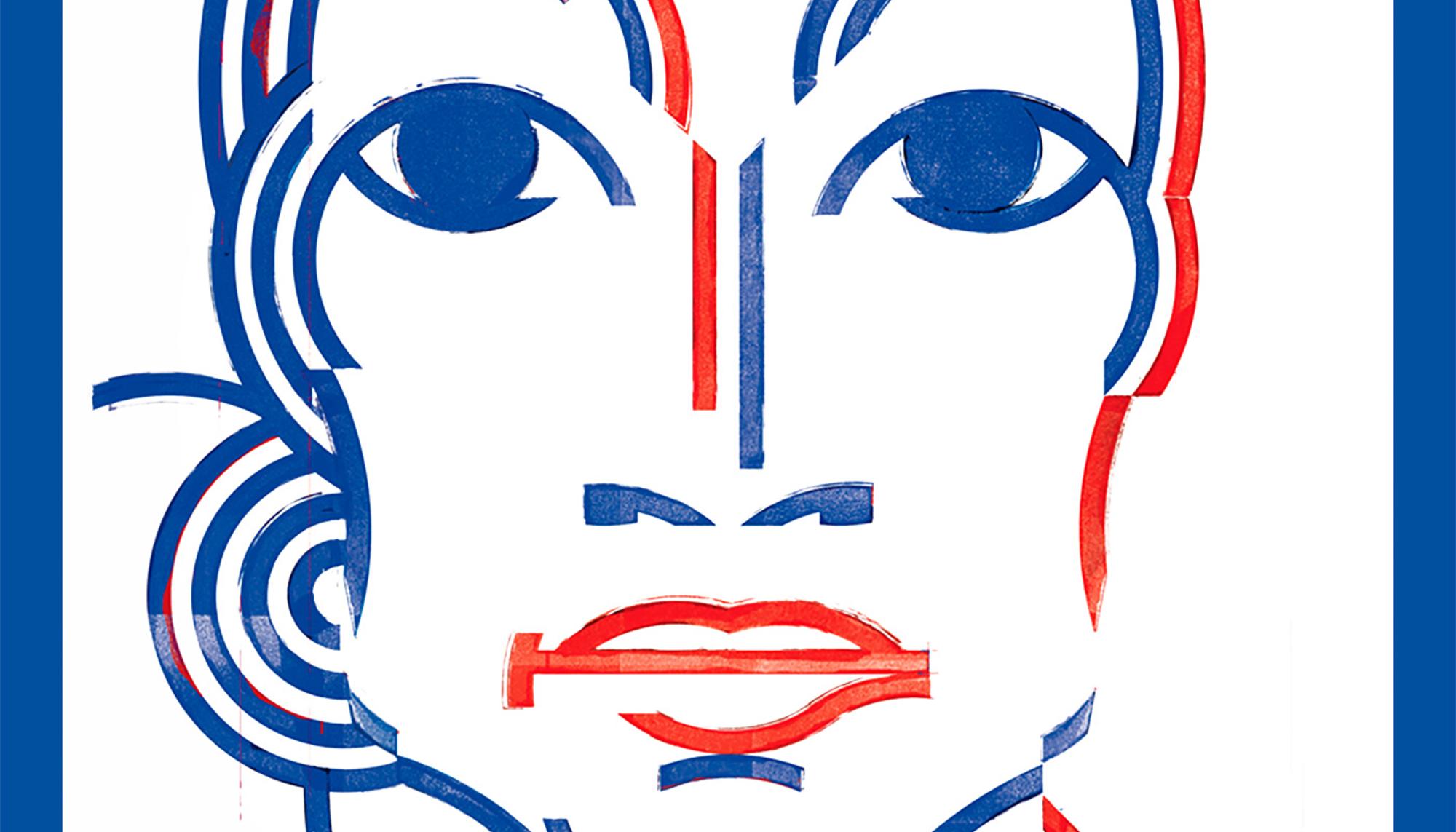 Alexandria Ocasio Cortez -ilustración